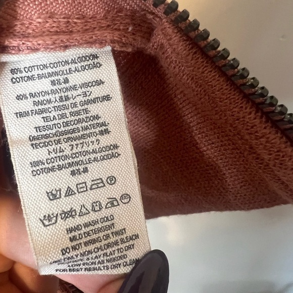 Free People Highway Knit Rust Orange Oversized Sweater Vest XS - Picture 3 of 7